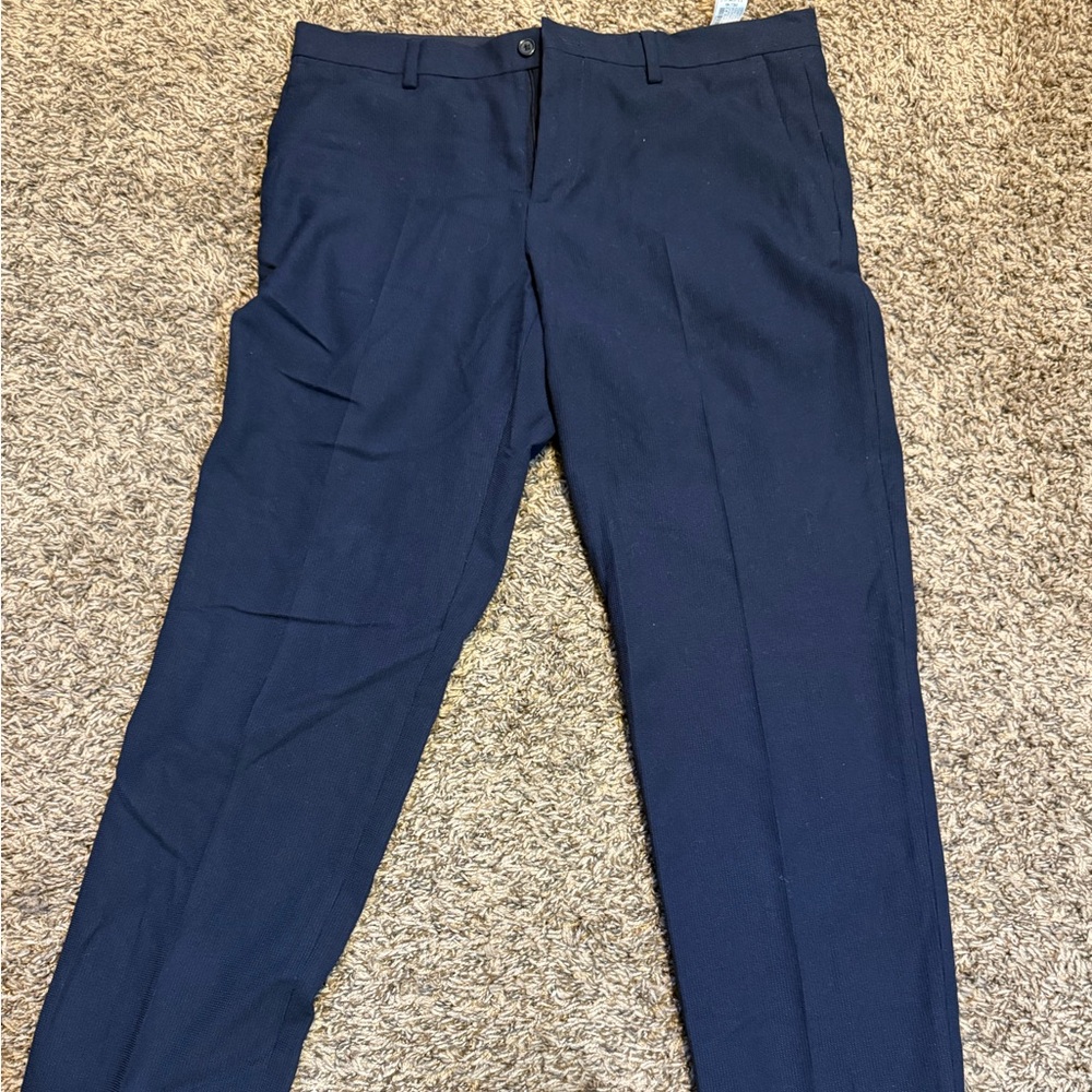 Blue dress pants from Zara